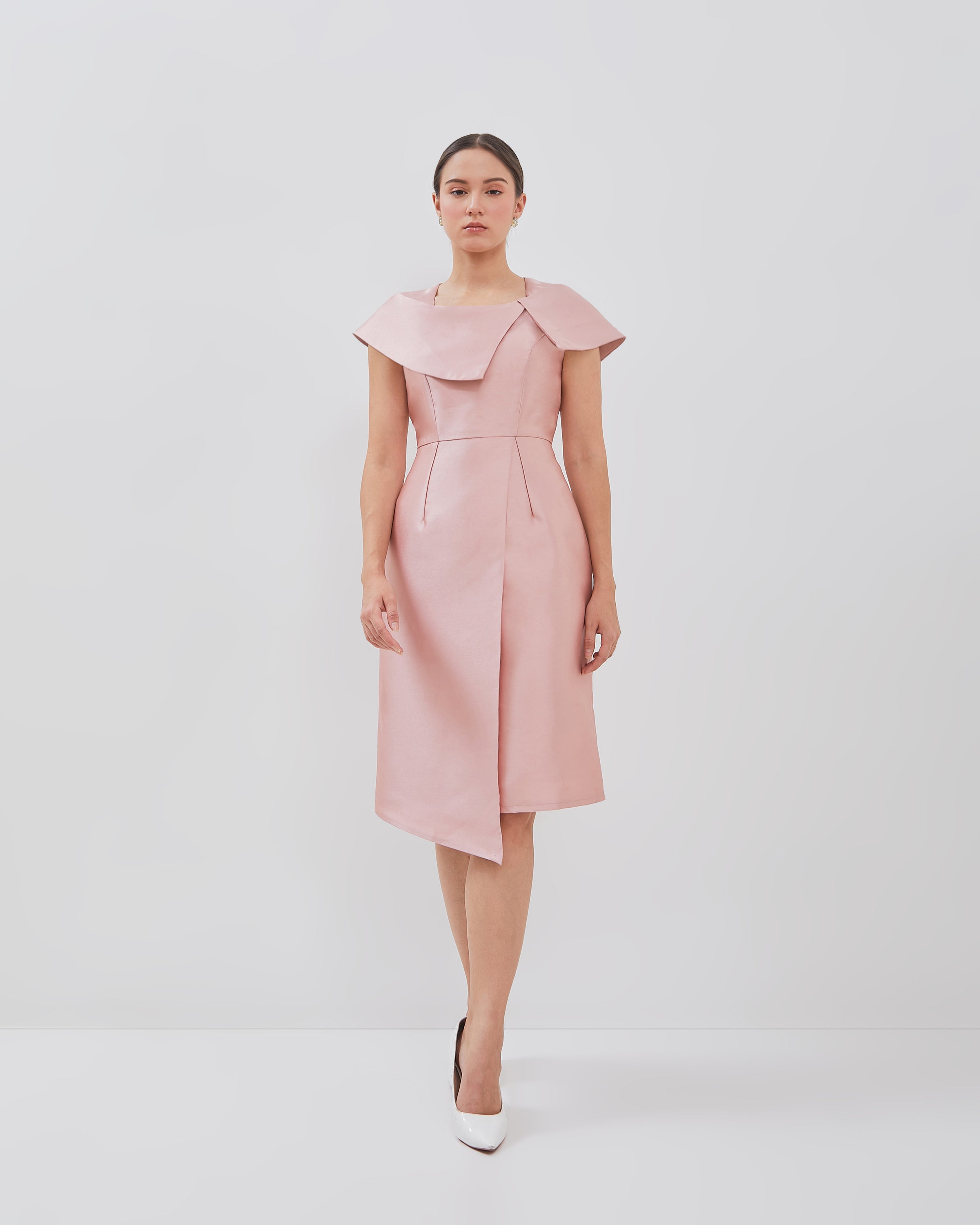 Filly Dress - Asymmetrical Cape Sleeves (Pre-order)