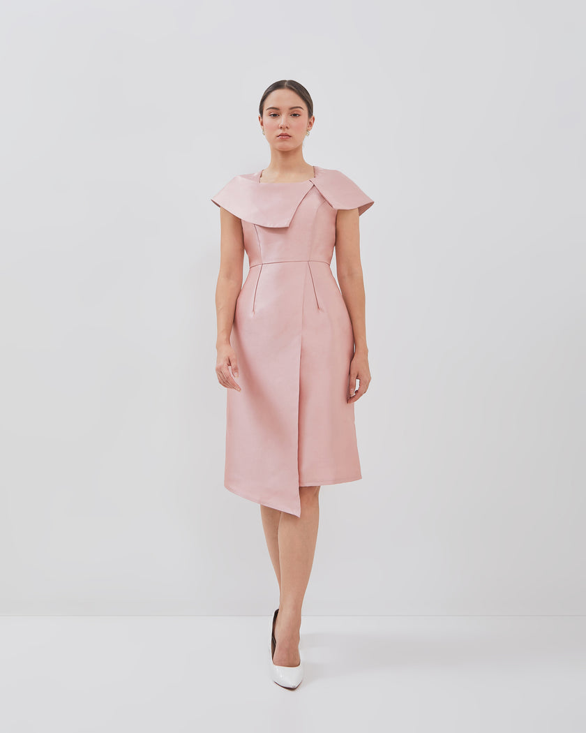 Filly Dress - Asymmetrical Cape Sleeves (Pre-order)