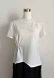 Floria Top - Casual Top with Floral Embroidery