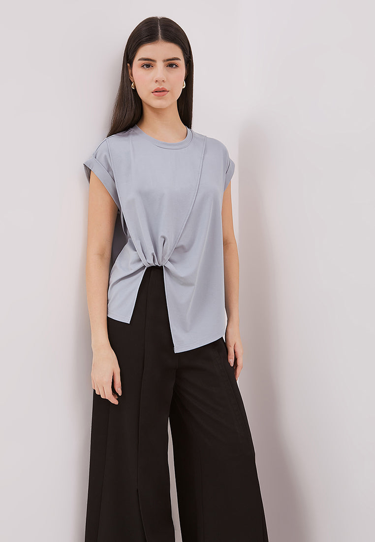 Georgia Top - Draped Tencel Top
