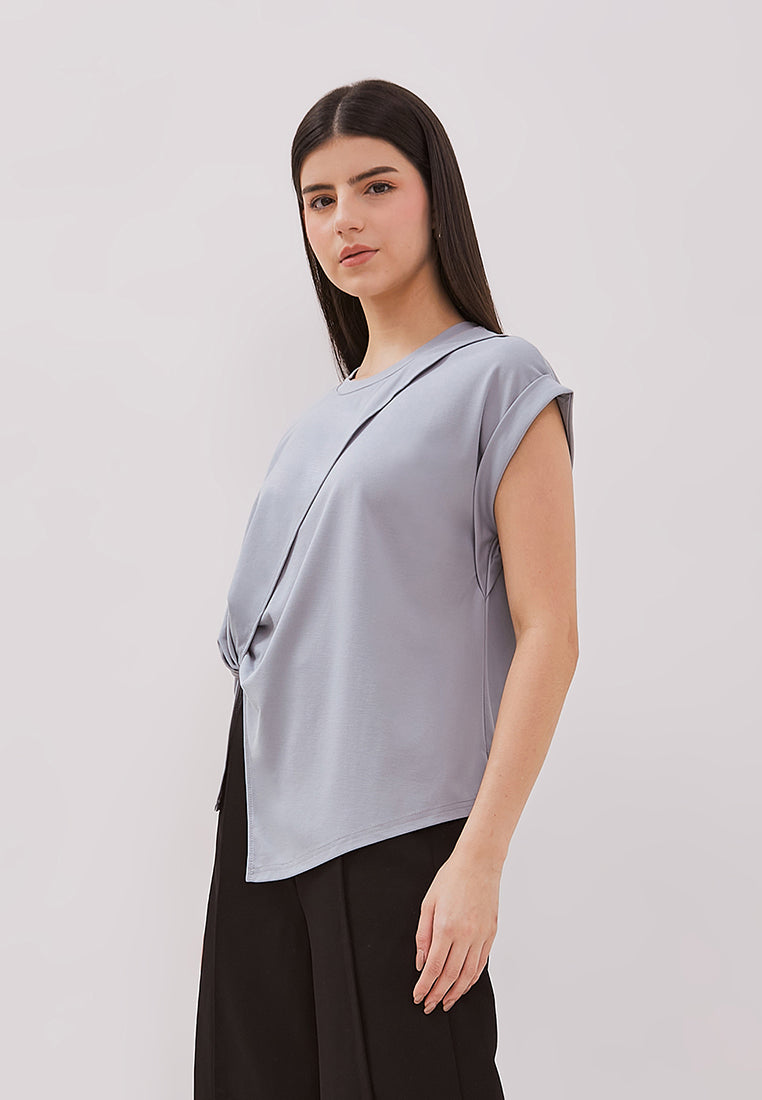 Georgia Top - Draped Tencel Top
