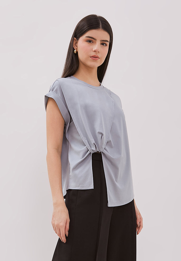 Georgia Top - Draped Tencel Top