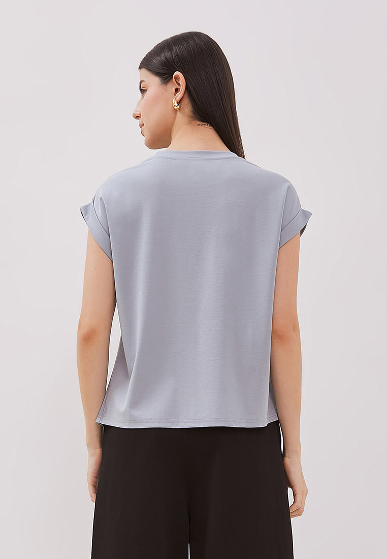 Georgia Top - Draped Tencel Top
