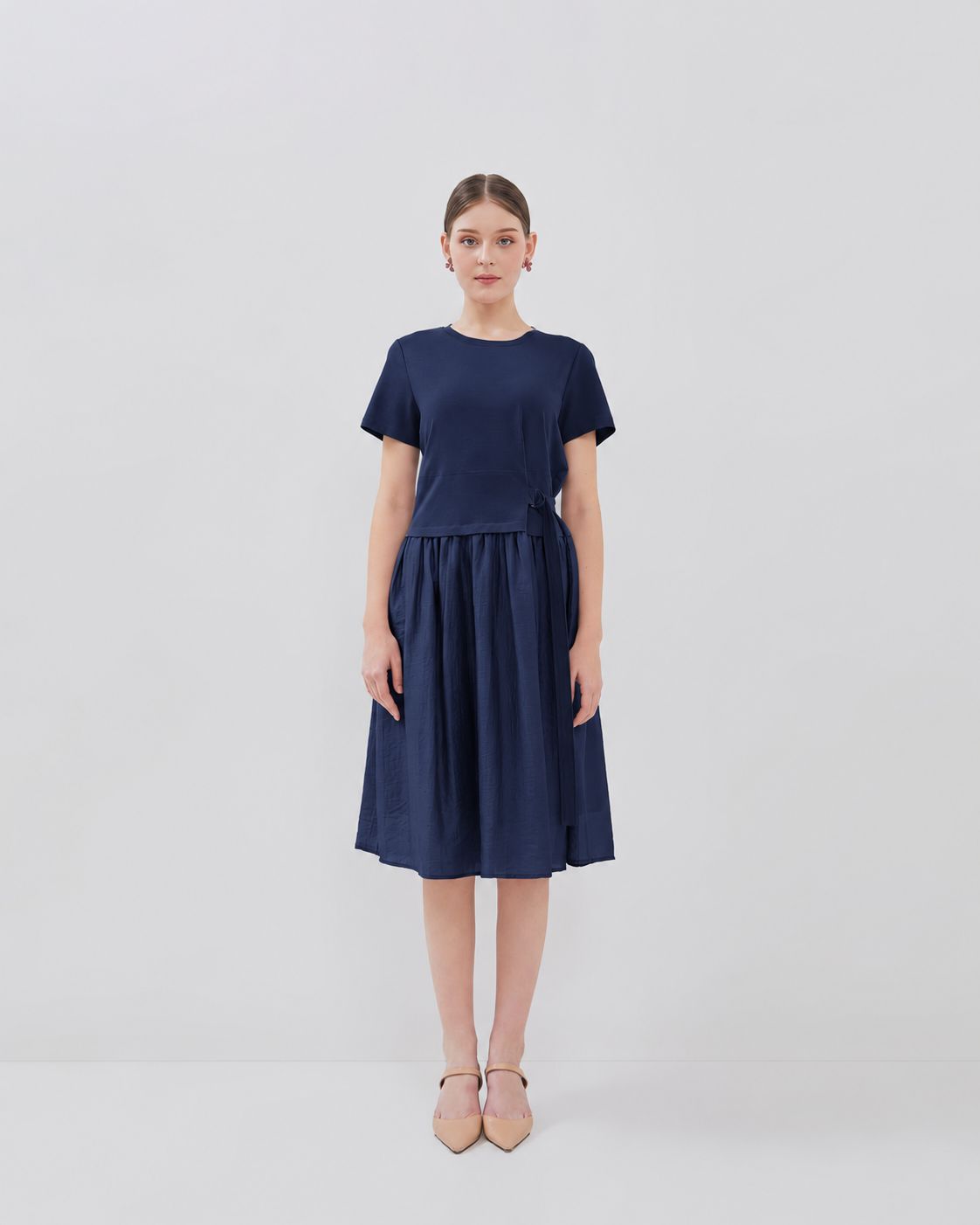 Odile Dress - Stylish Side Gesper Belt