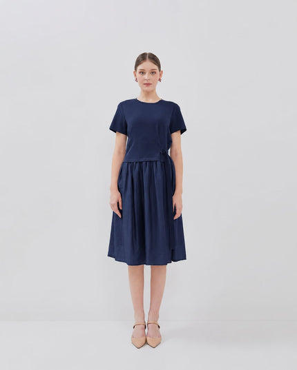 Odile Dress - Stylish Side Gesper Belt