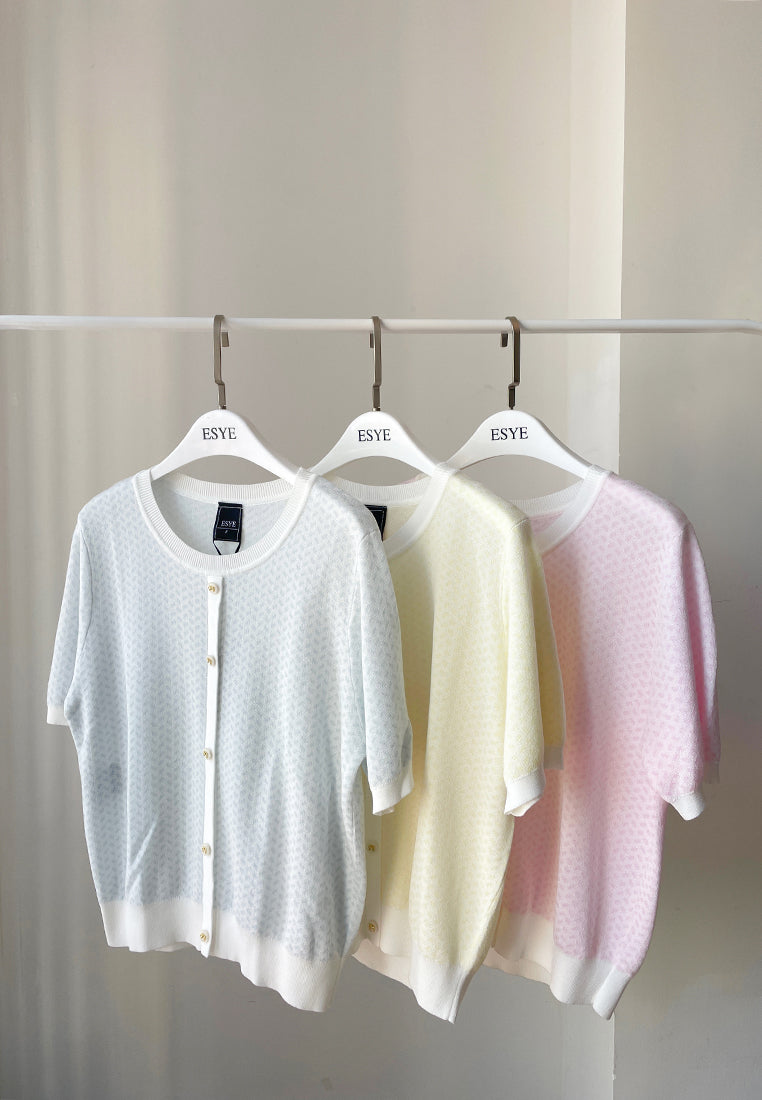 Arika Top - Short Sleeve Knit Top