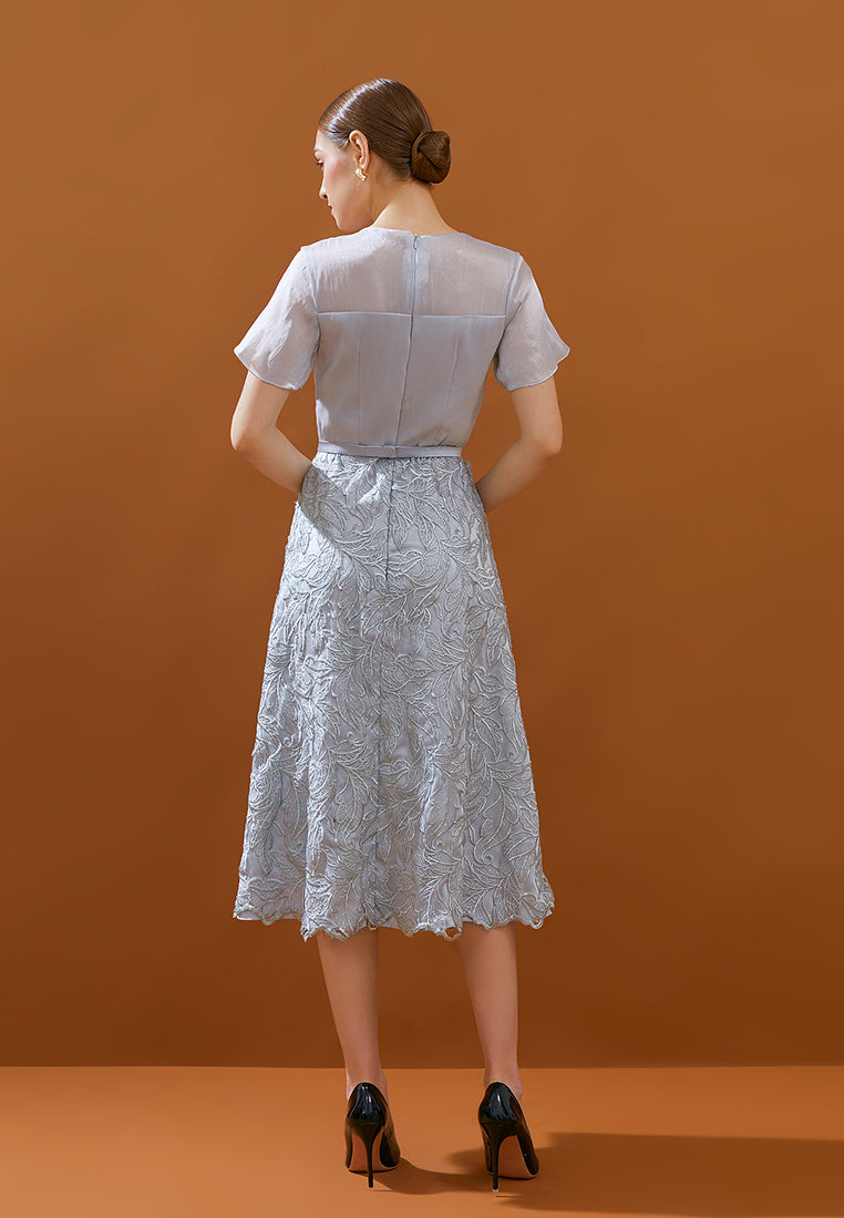 Isla Dress - Tulle Lace Fit & Flare Dress