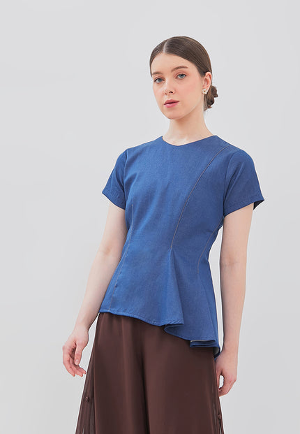 Jeane Top - Cotton Denim Fabric (Pre-order)