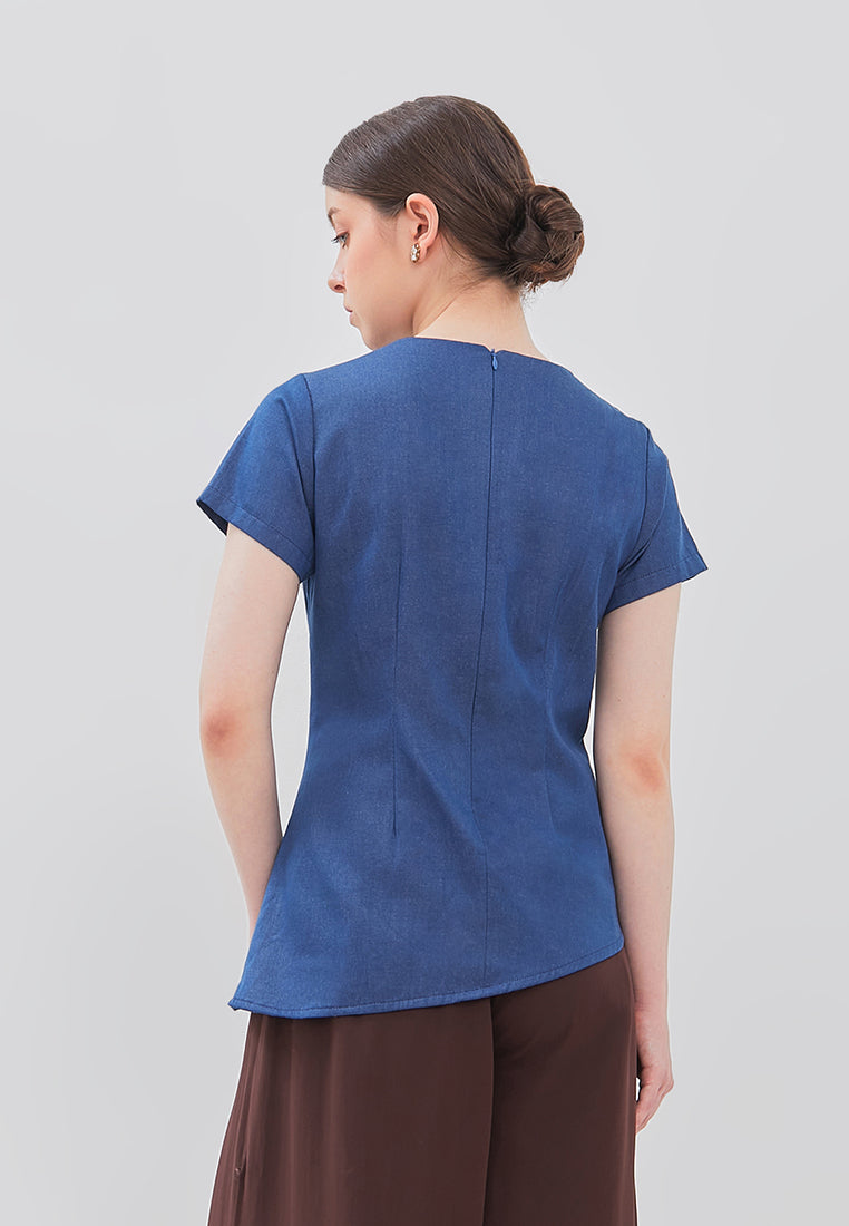 Jeane Top - Cotton Denim Fabric (Pre-order)
