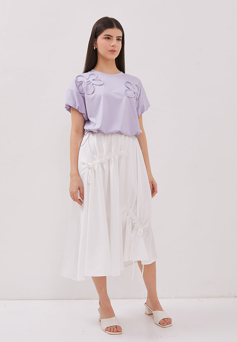 Josie Skirt - Ruffle Bow Midi Skirt