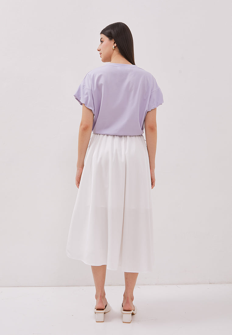 Josie Skirt - Ruffle Bow Midi Skirt