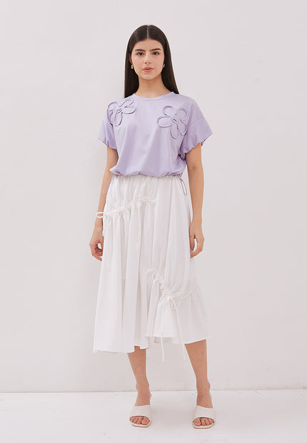 Josie Skirt - Ruffle Bow Midi Skirt