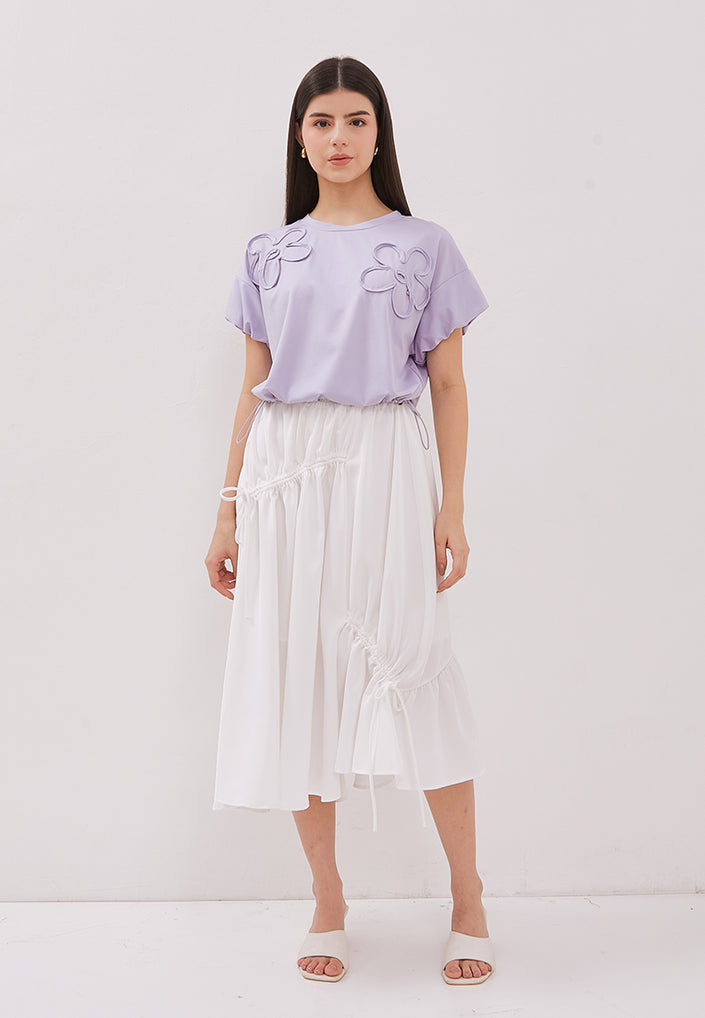 Josie Skirt - Ruffle Bow Midi Skirt