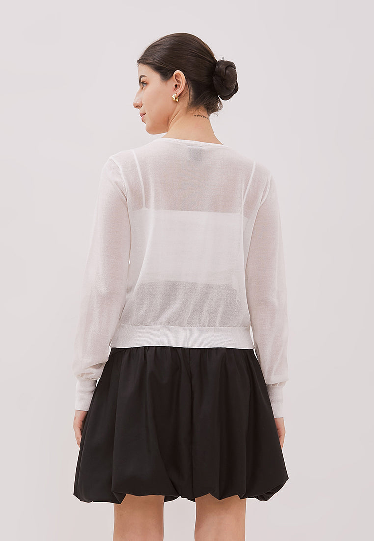 Karmena Cardigan - Long Sleeves Knit Cardigan