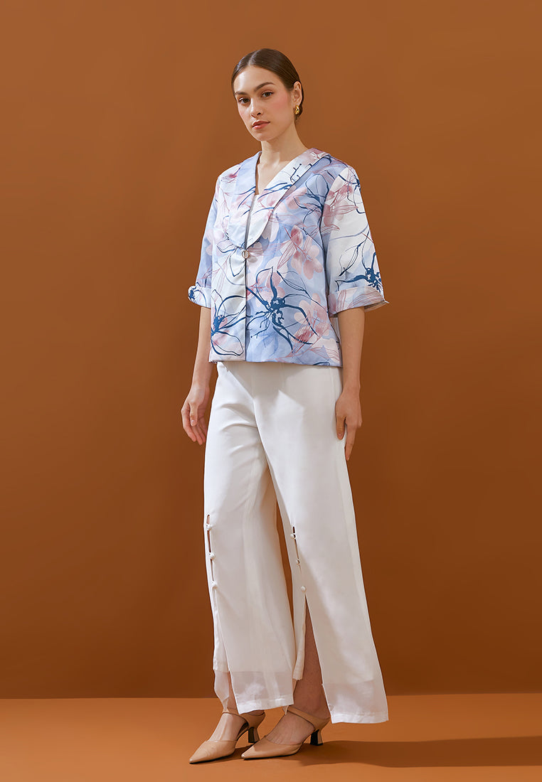 Kerly Outer - Floral Ombre Customize Print Outerwear (Pre-Order)