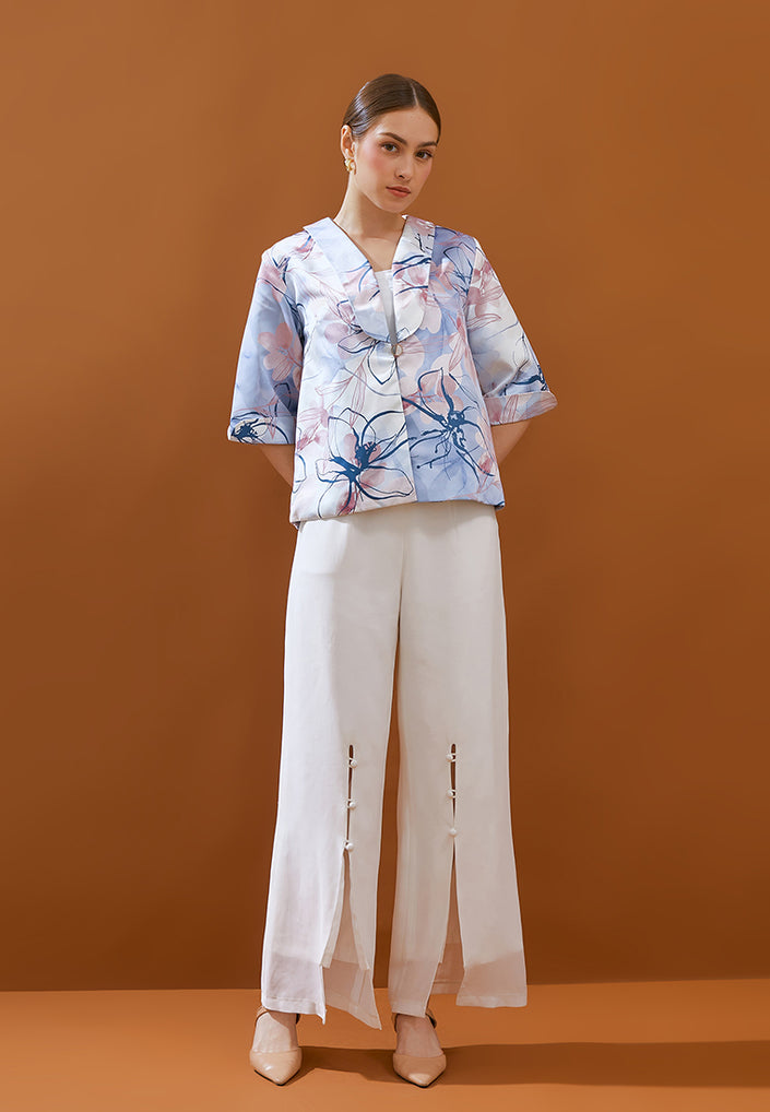 Kerly Outer - Floral Ombre Customize Print Outerwear (Pre-Order)