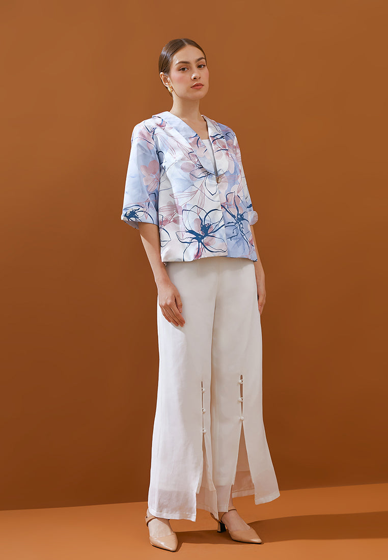 Kerly Outer - Floral Ombre Customize Print Outerwear (Pre-Order)