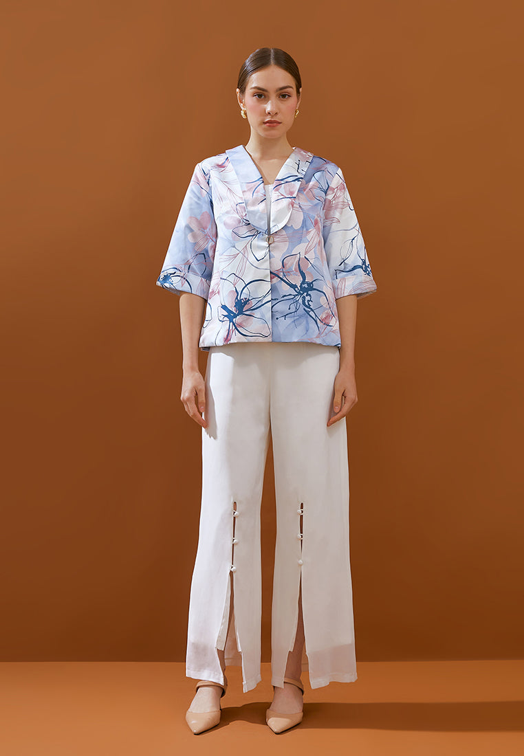 Kerly Outer - Floral Ombre Customize Print Outerwear (Pre-Order)