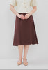 Shanin Skirt - Midi Overlap Flared Skirt