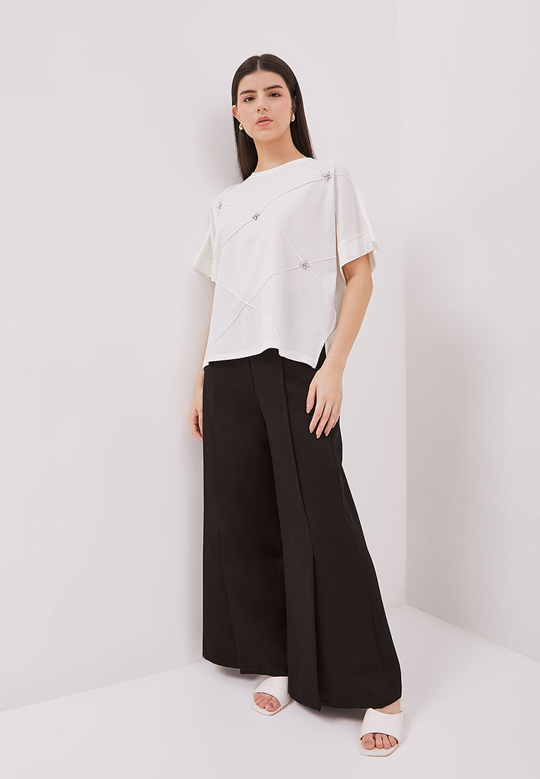 Lunet Top - Short Sleeve Tencel Shirt Top