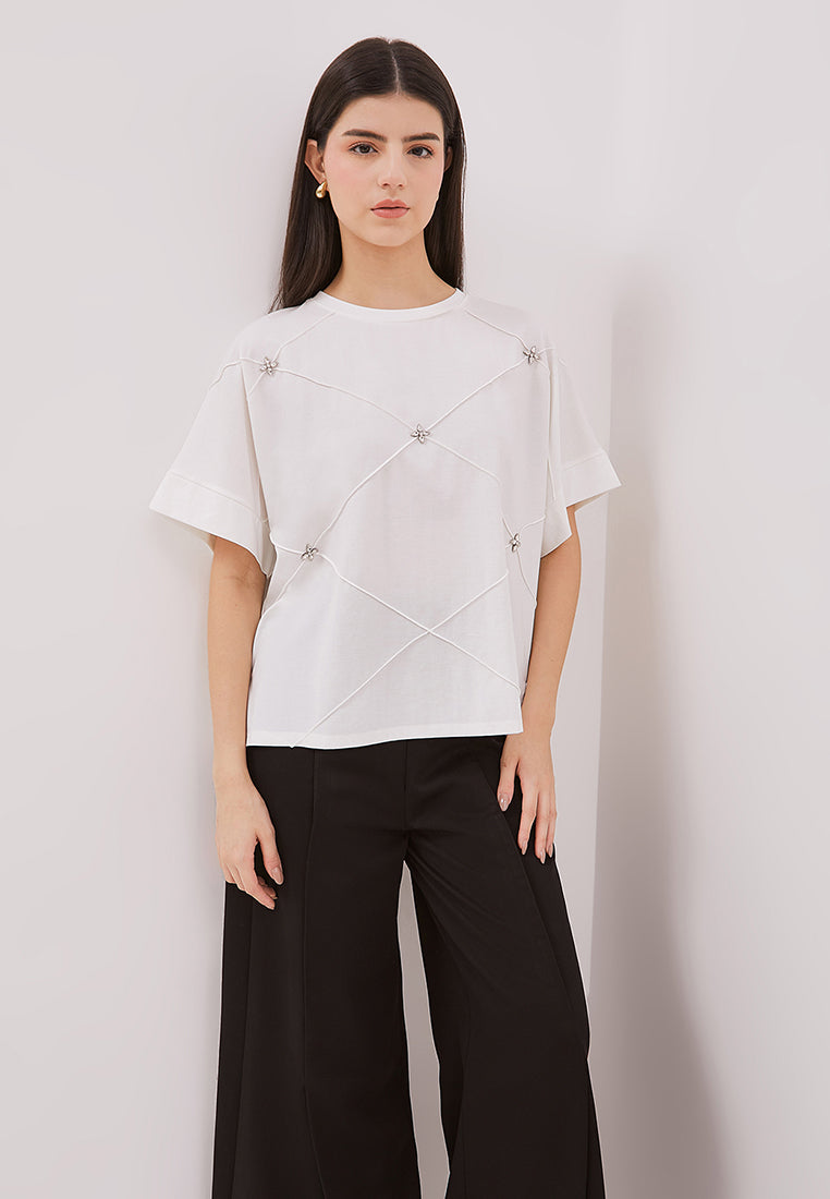 Lunet Top - Short Sleeve Tencel Shirt Top