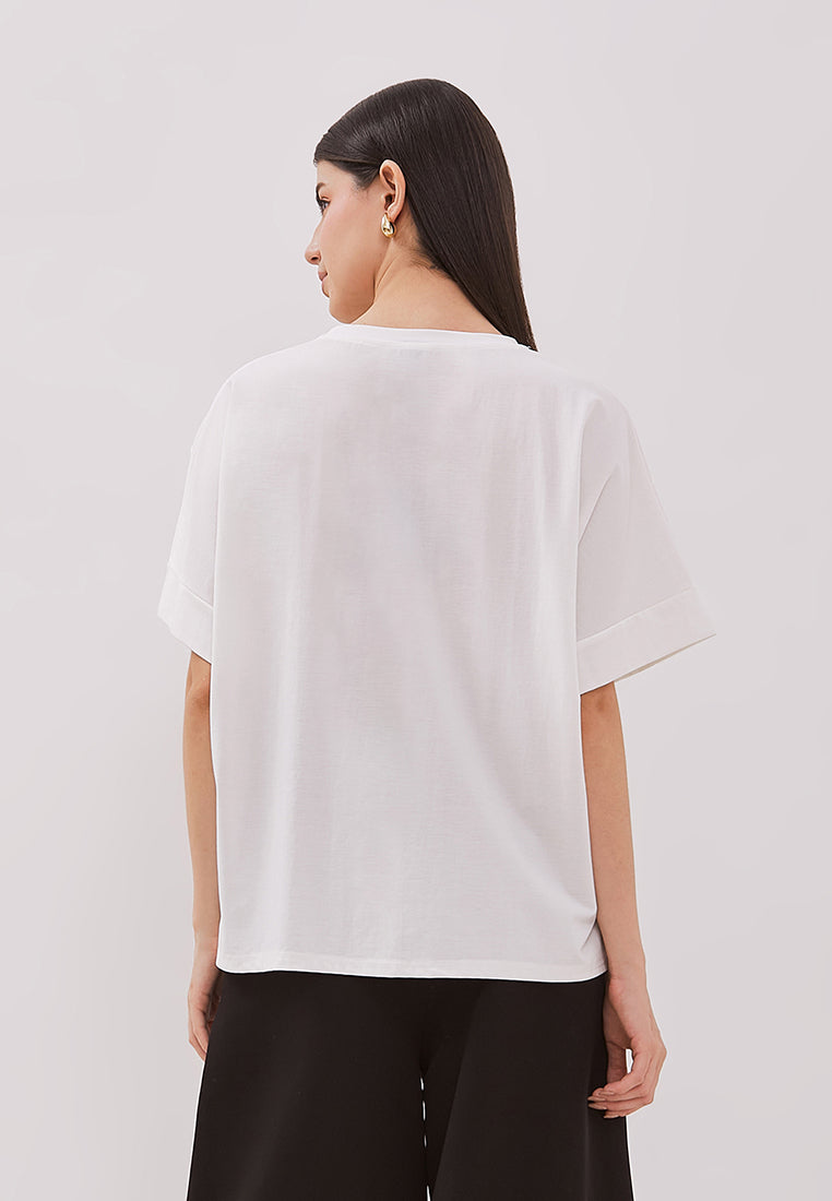 Lunet Top - Short Sleeve Tencel Shirt Top