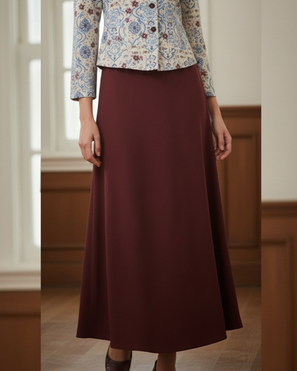 Maura Skirt - Long A-Line Skirt