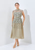Muran Cheongsam Dress - Midi Structured Bodice Dress