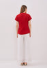 Manon Top - Overlap Buttoned Twill Top