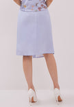 Breezy Skirt - Midi A-Line Twill Blue Skirt (Pre-Order)