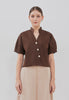 Leticia Top - Raglan Puff Overlapping Top
