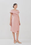 Filly Dress - Asymmetrical Cape Sleeves