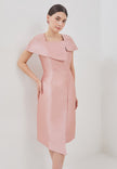 Filly Dress - Asymmetrical Cape Sleeves