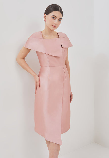Filly Dress - Asymmetrical Cape Sleeves