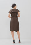 Filly Dress - Asymmetrical Cape Sleeves