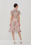 Liora Cheongsam Dress - Ombre Floral Dress Pink