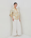 Merlin Pants - Comfy Overlap White Trousers (Pre-Order)