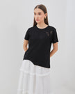 Floria Top - Casual Top with Floral Embroidery
