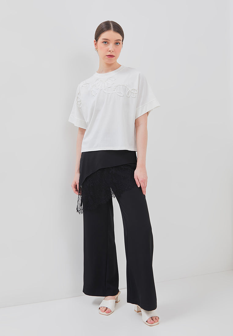 Jira Pants - Adjustable Overskirt with Lace