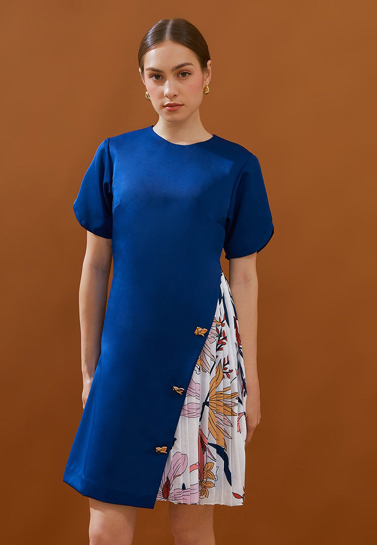 Niela Dress - Pleated Side Cut Dress