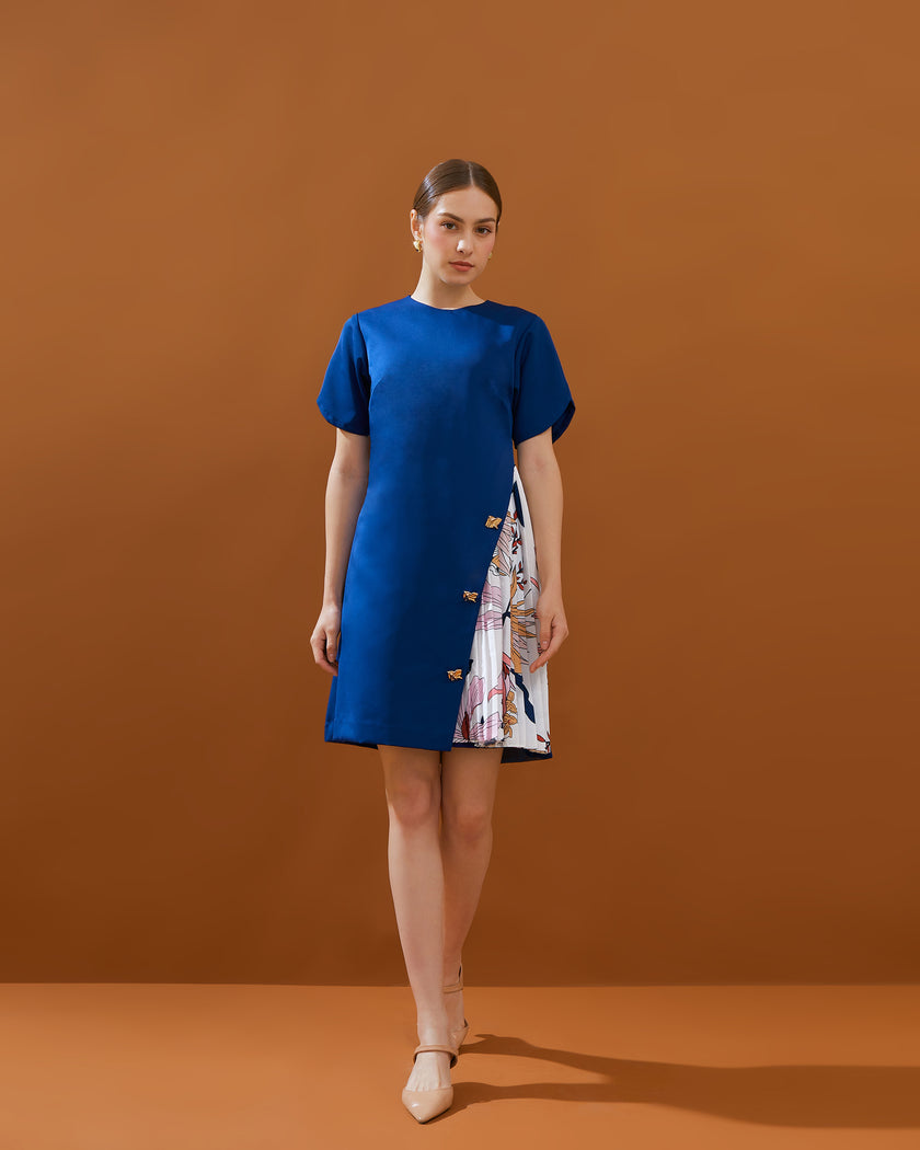 Niela Dress - Pleated Side Cut Dress