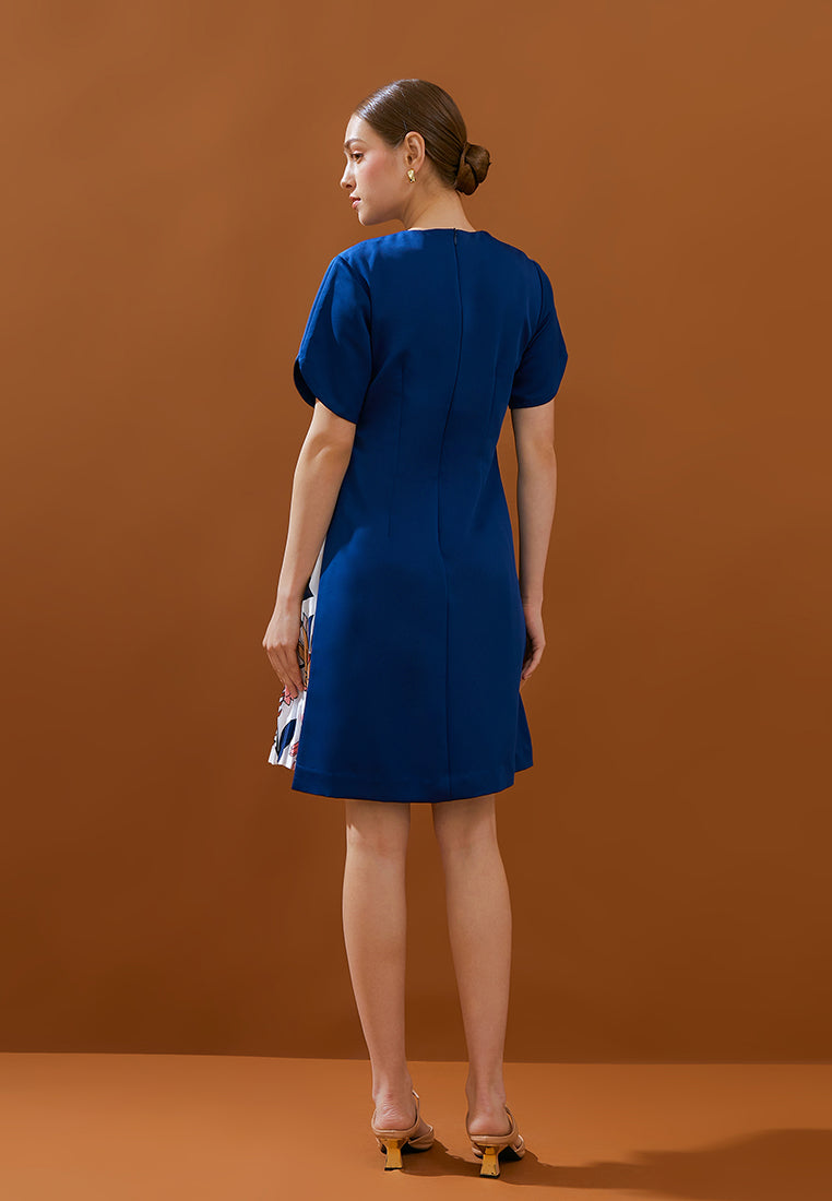 Niela Dress - Pleated Side Cut Dress