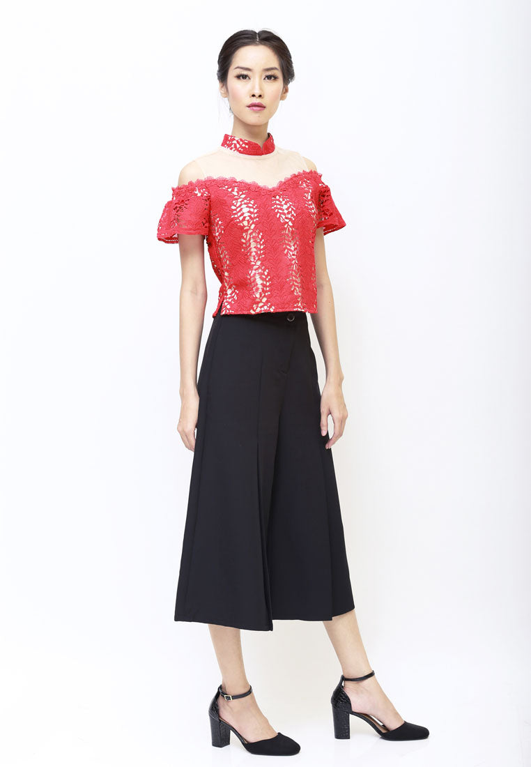 Pearl Lace Cheongsam Top