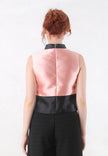 Poppy Cheongsam Top - Sleeveless Cropped Mandarin Collar Top