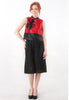 Poppy Cheongsam Top - Sleeveless Cropped Mandarin Collar Top