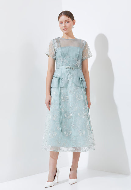 Carmiolane Dress - Peplum Waist Detail (Pre-order)