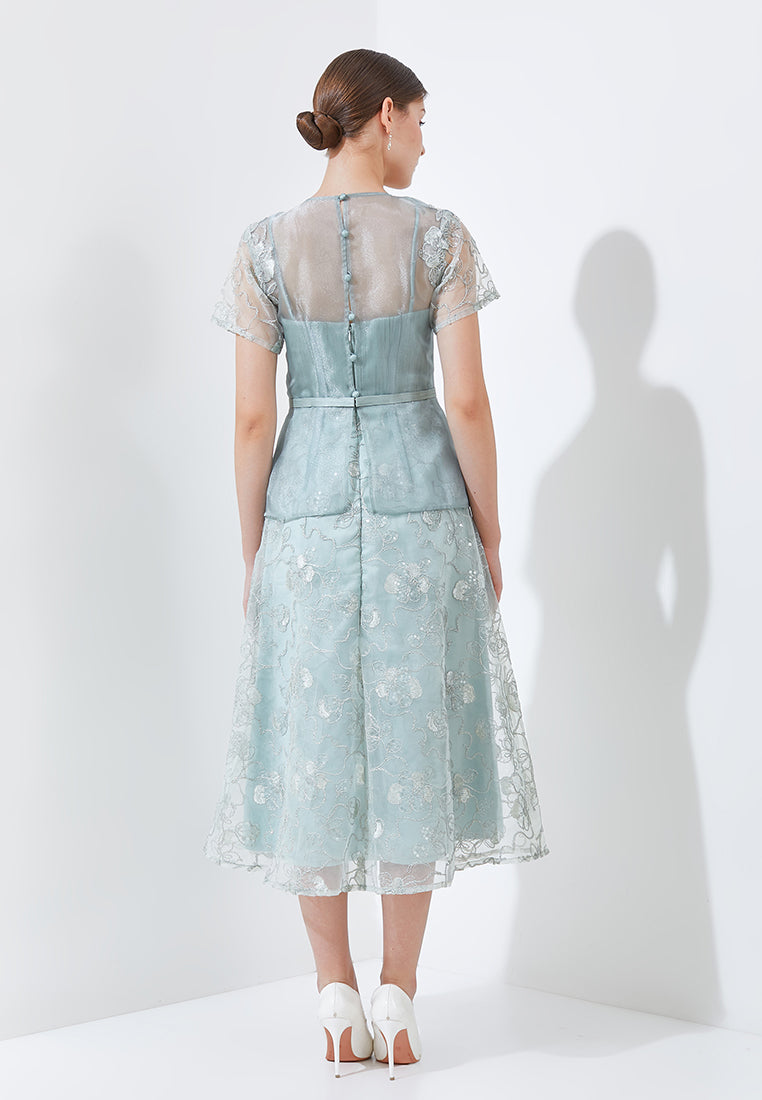 Carmiolane Dress - Peplum Waist Detail (Pre-order)