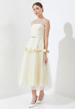 Lachelle Dress - Soft Flare Tulle Midi Dress (Pre-order)