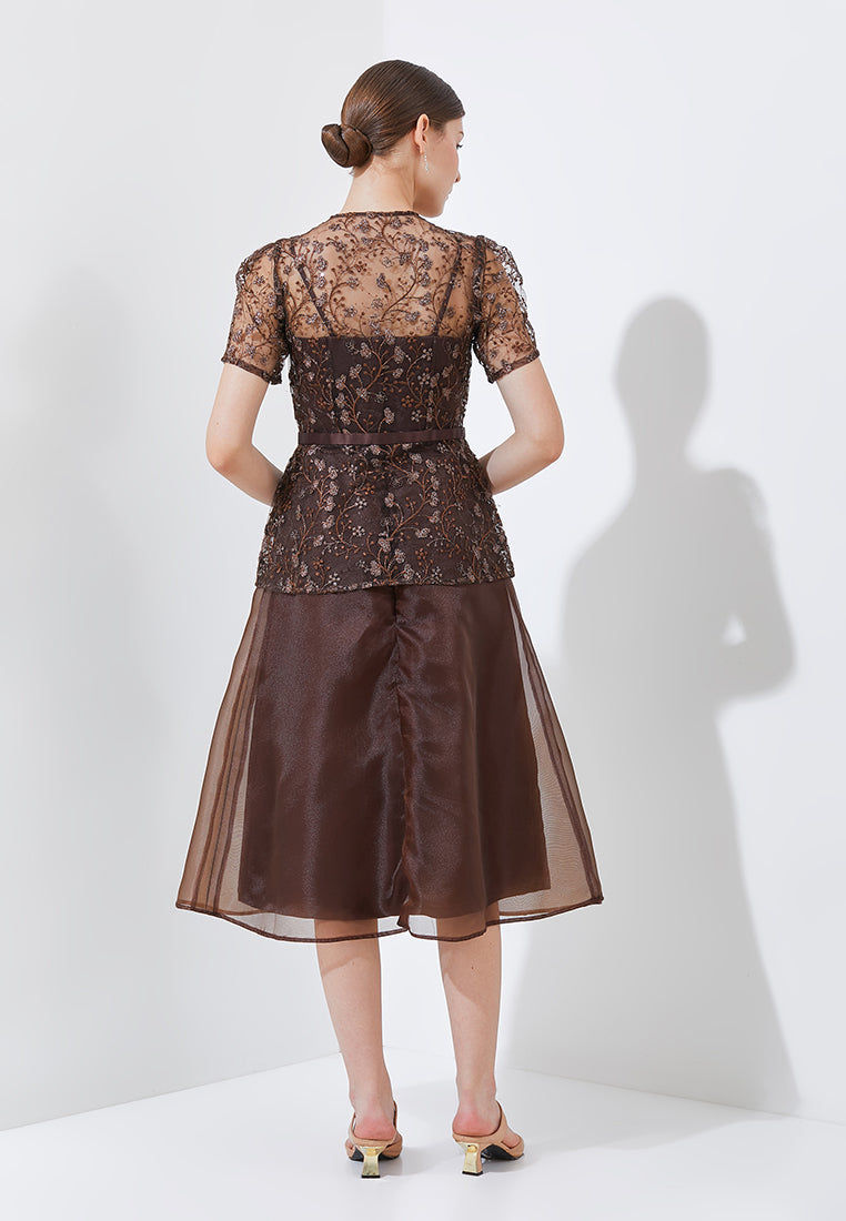 Orlenta Dress -  Floral Embroidery Dress (Pre-order)