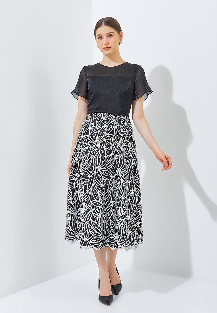 Isla Dress - Tulle Lace Fit & Flare Dress